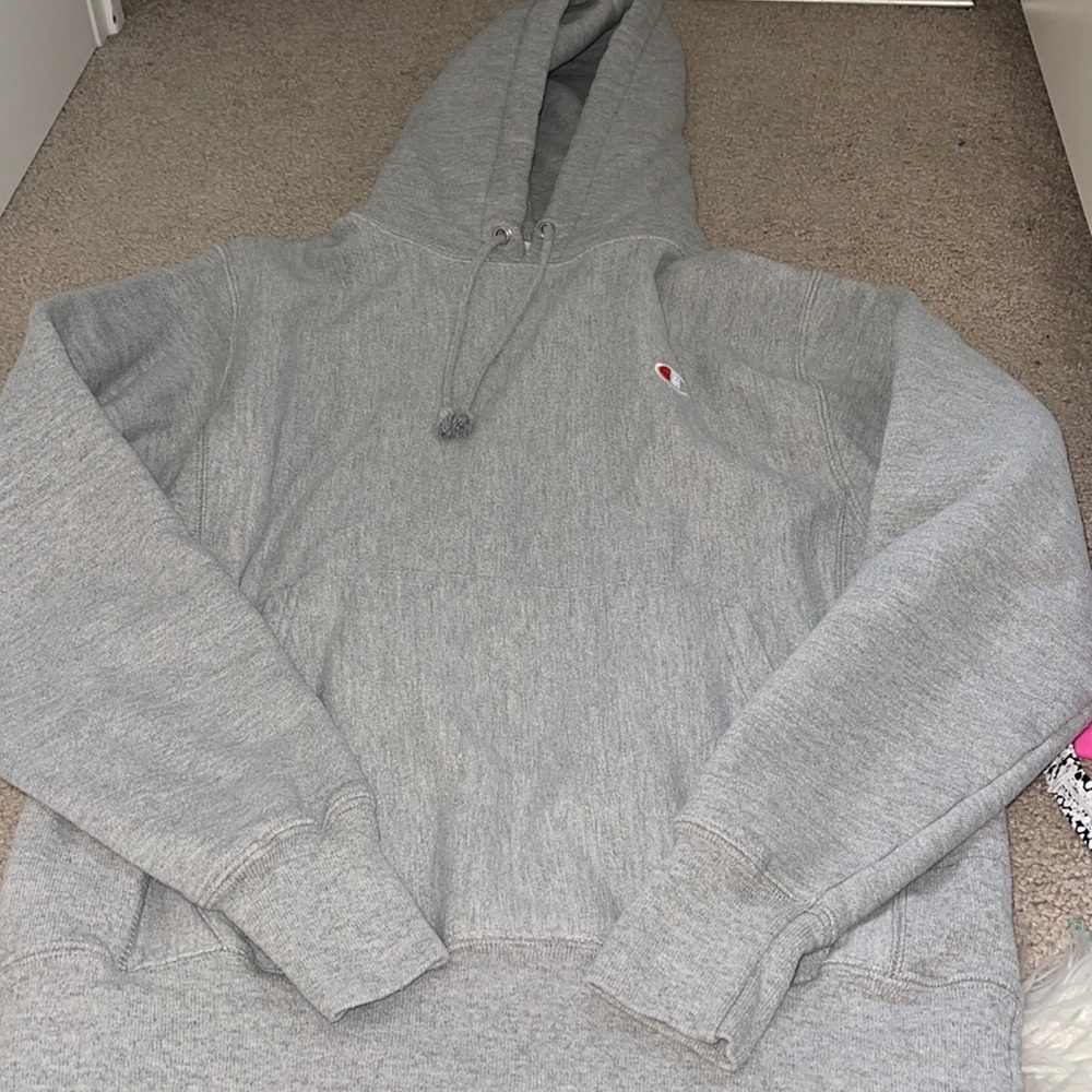 Grey champion hoodie